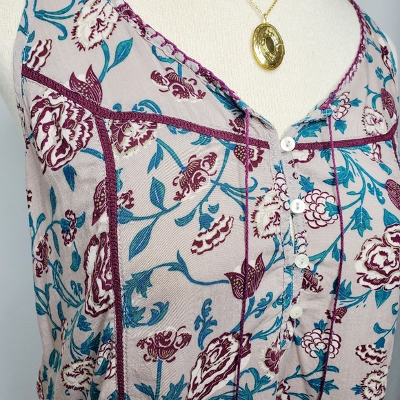 Gray Sun & Shadow Peasant Top - Sz S (EUC) - Picture 6 of 11